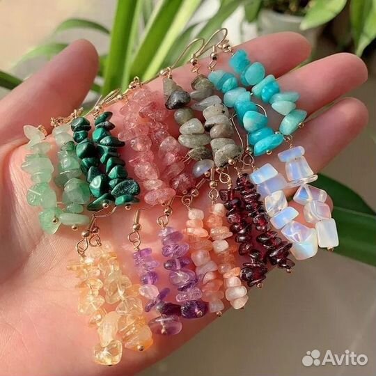 Натуральные камни в уши