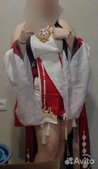 Косплей геншин яэ мико