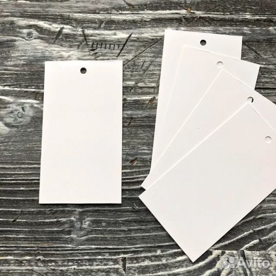 Картонные бирки