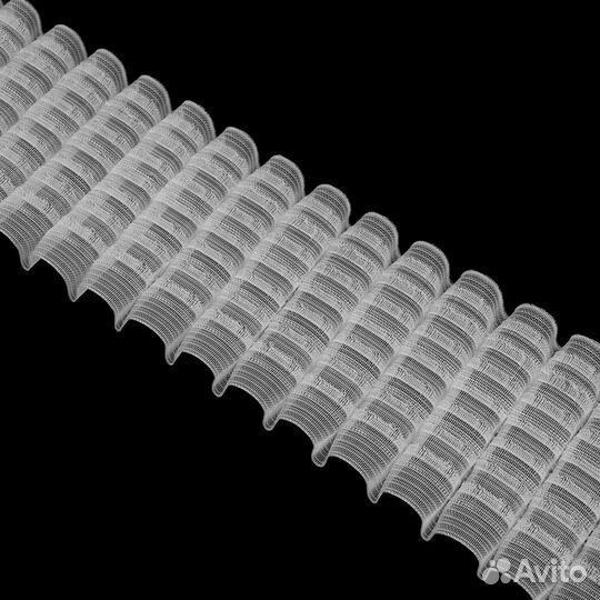 100м Шторная лента тесьма многокарманная прозрачн