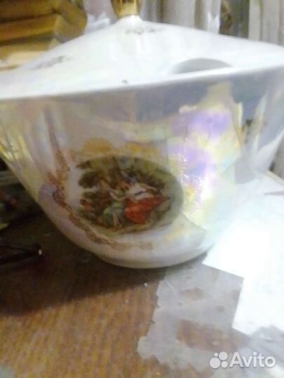 Мадонна.(остатки) ГДР. 1967(сервиз. Посуда)