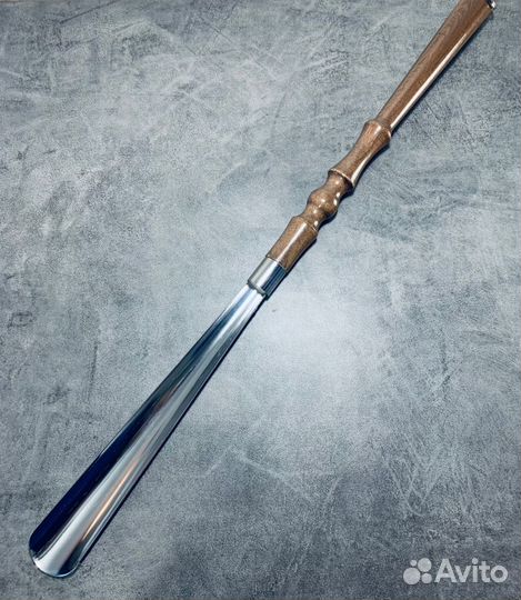 Ложка для обуви металличеквая длинная