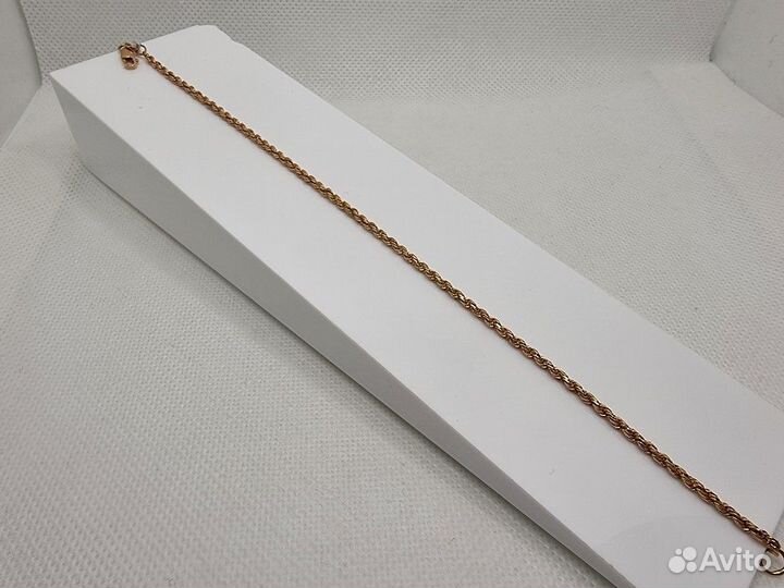 Золотой полновесный браслет верёвка 585* (кача юв)