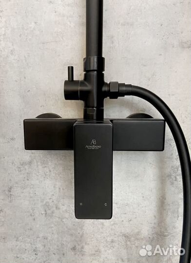 Душевая система AltroBagno Lamberto черный (20