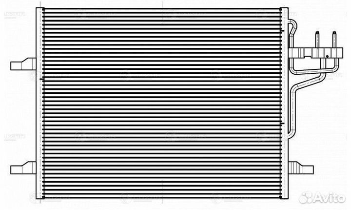 Радиатор кондиционера Форд Куга 08