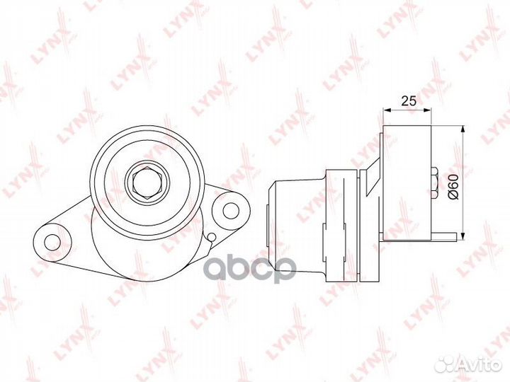 Ролик натяжной приводного ремня PT3270 lynxauto