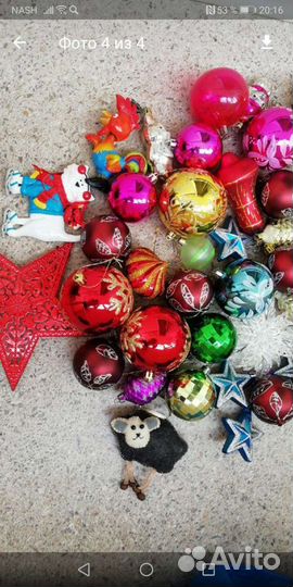 Елочные игрушки советские СССР старинные