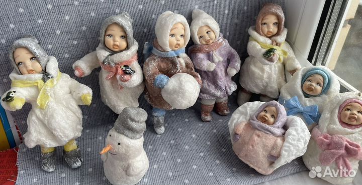 Ватная игрушка на елку,куклы,ретро,ручная работа