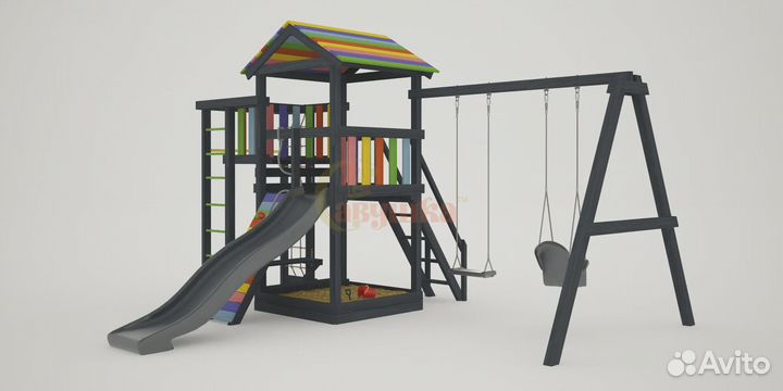 Детская игровая площадка Савушка 5 (black edition)