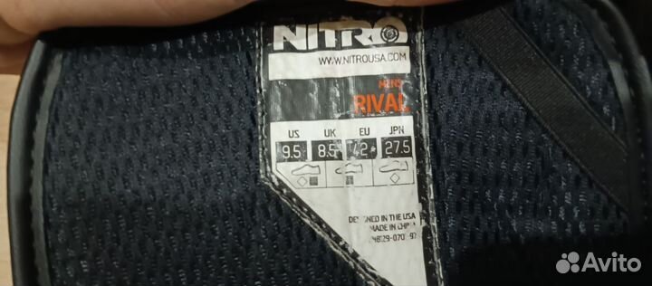 Сноубордические ботинки nitro