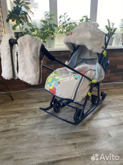 Детские санки коляска
