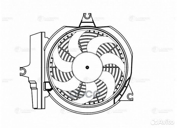 Вентилятор радиатора кондиционера hyundai santa FE