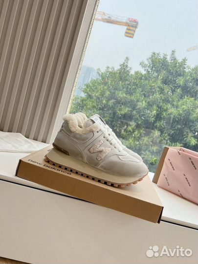 Кроссовки MIU MIU x New Balance замша мех