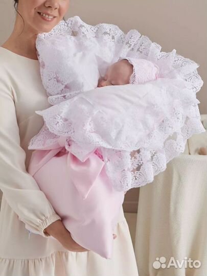 Конверт на выписку новорождённого весна осень