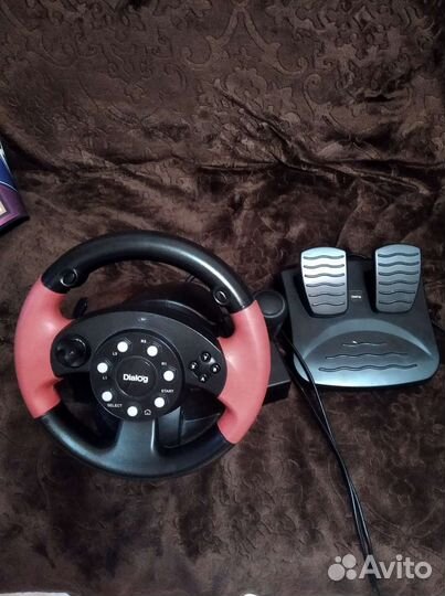 Игровой руль с педалями для пк