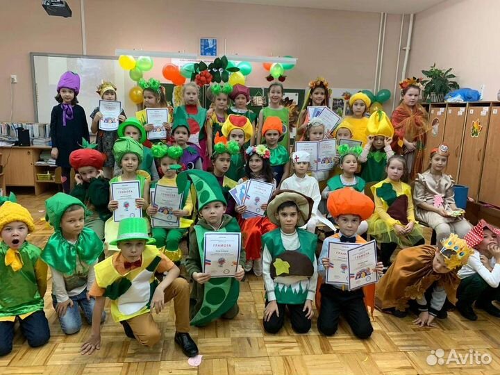 Прокат костюмов овощей и фруктов