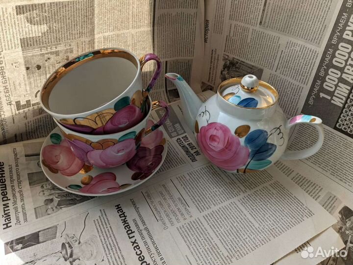 Чайный сервиз Дулево агашки гигант