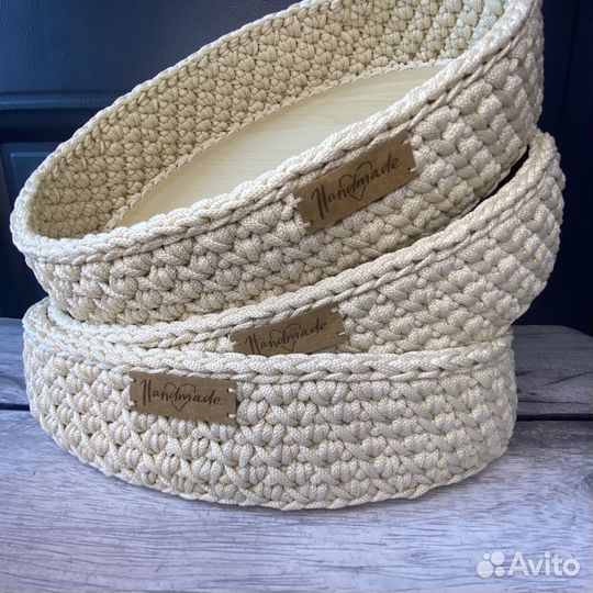 Декоративный поднос, корзина ручной работы