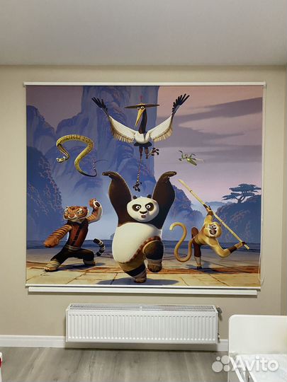 Рулонные шторы с рисунком в детскую