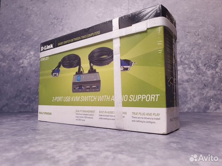 Переключатель D-Link KVM-221 на 2 компьютера