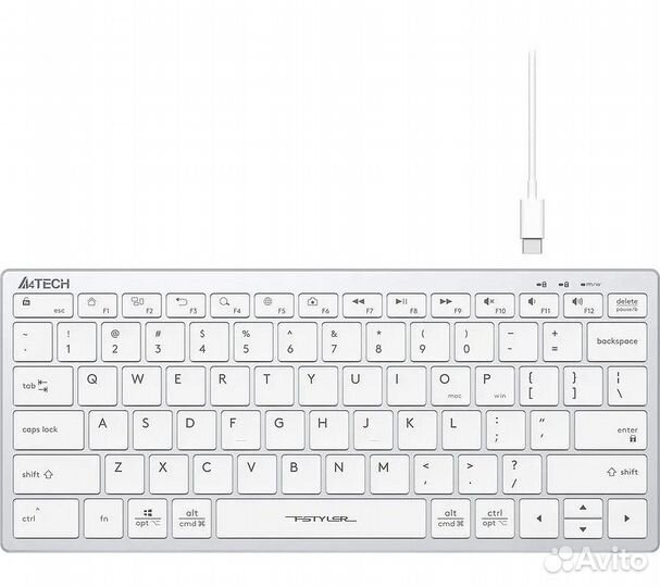 Клавиатура A4Tech Fstyler FX51, белый
