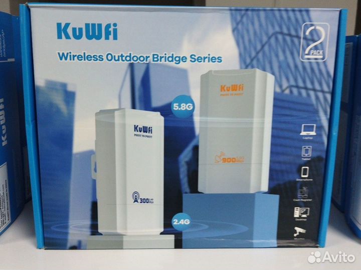 KuWFi Wi-Fi-мост wifi Мост 2.4-5Ггц, CPE 120