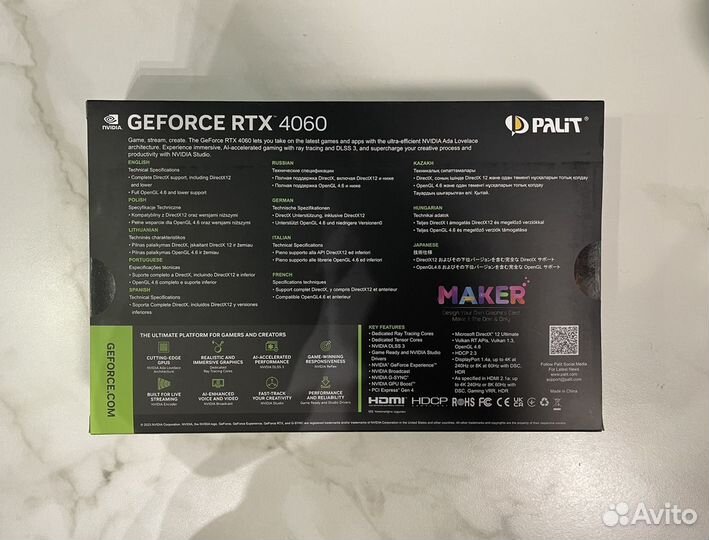 Видеокарьа rtx4060 palit 8gb