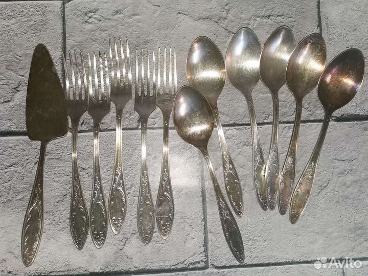 Мельхиоровые столовые приборы СССР