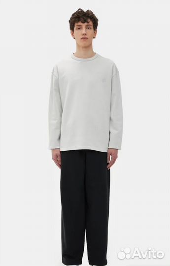 Лонгсливы белые оверсайз SHU