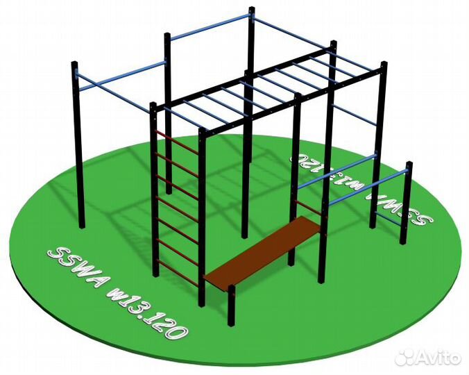 Воркаут площадка спортивный комплекс sswa