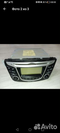 Штатная магнитола на hyundai solaris