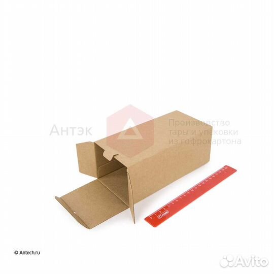 Коробка с крышкой 100*80*210 мгк Т24E бурый