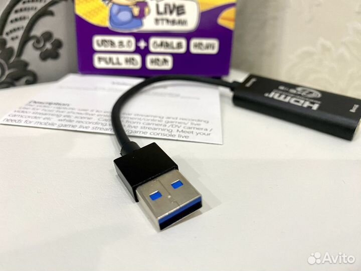 Адаптер видео захвата KS-is hdmi - USB 3.0 1080P