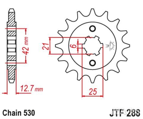 Звезда ведущая JTF288 15
