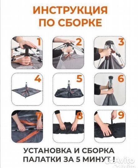 Палатка автоматическая 2-х местная CFC-001A