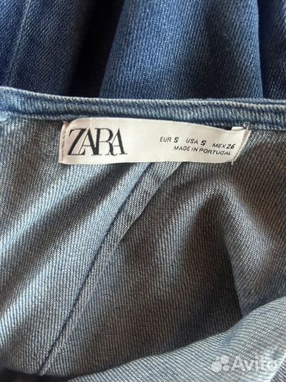 Джинсовое платье zara оригинал