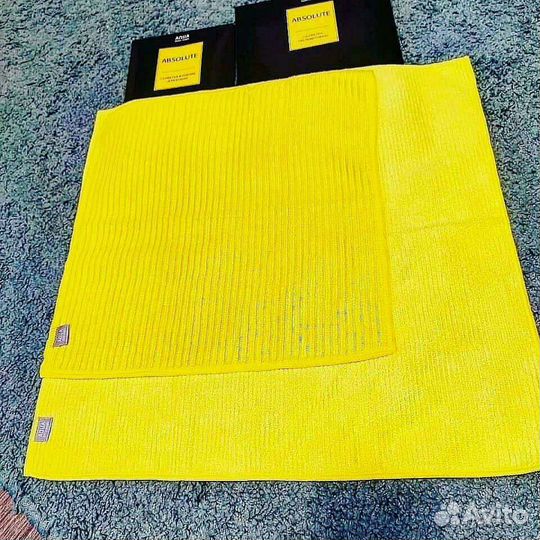 Салфетка в рубчик и вельветовая Гринвей