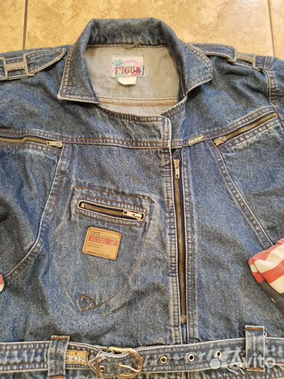 Винтажная джинсовая косуха Figur