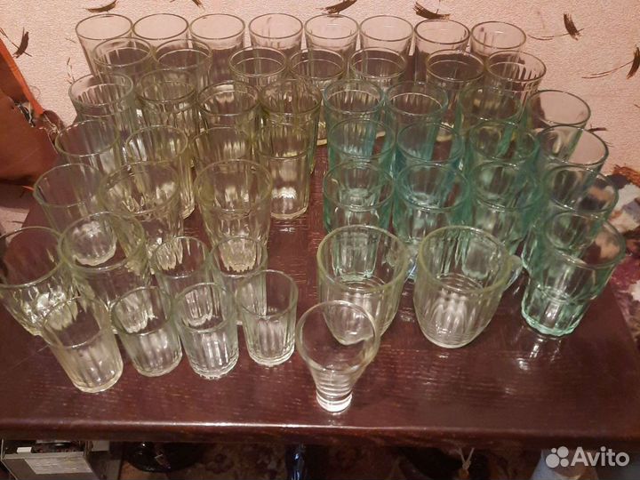 Граненые стаканы, кружки, стопки СССР