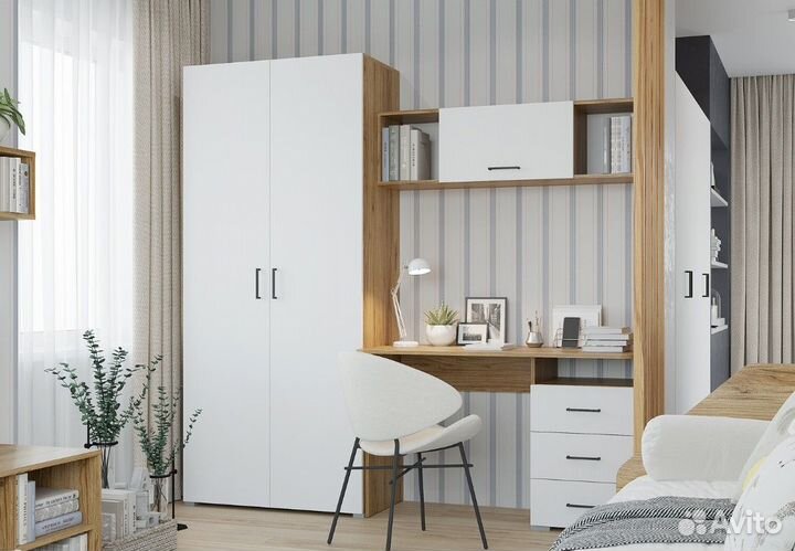 Детская мебель Дуб/Белый