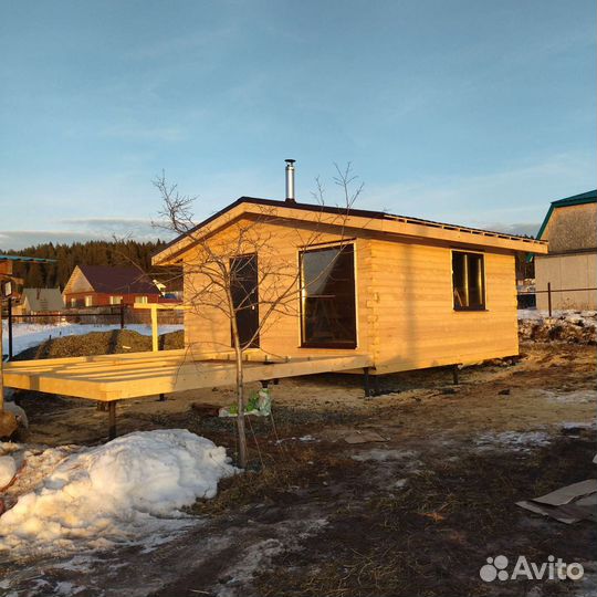 Срубы домов под ключ 6*6 из профилированного бруса