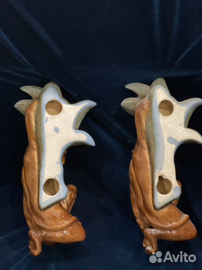 Кашпо панно обезьяны конаково фарфор фаянс