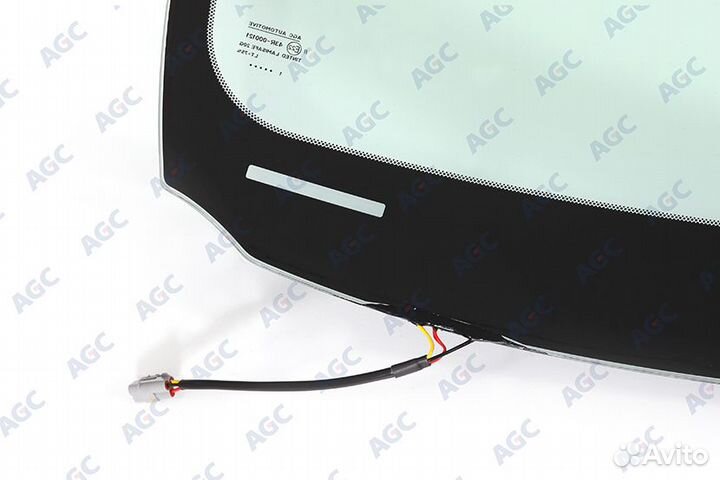 AGC lexus IS200/250/350 2005- стекло ветровое зеленое - solar control -С обогревом зоны дворников-дд