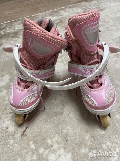 Коньки роликовые раздвижные 31-34