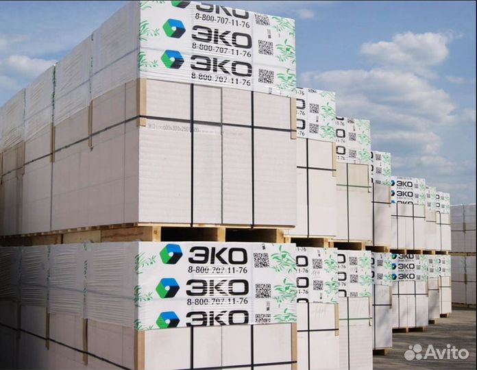 Газоблок эко D500 B3,5 100x250x600