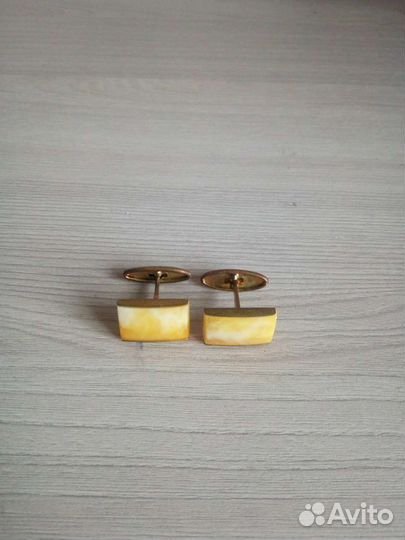 Запонки янтарь СССР