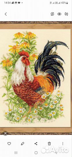 Набор для вышивания крестом риолис