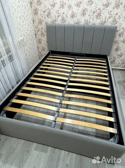 Кровать с подъемным механизмом 160*200 серая без н