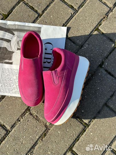 Слипоны женские натуральная