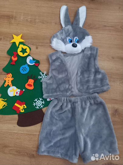 Новогодний костюм зайчика 104. Прокат